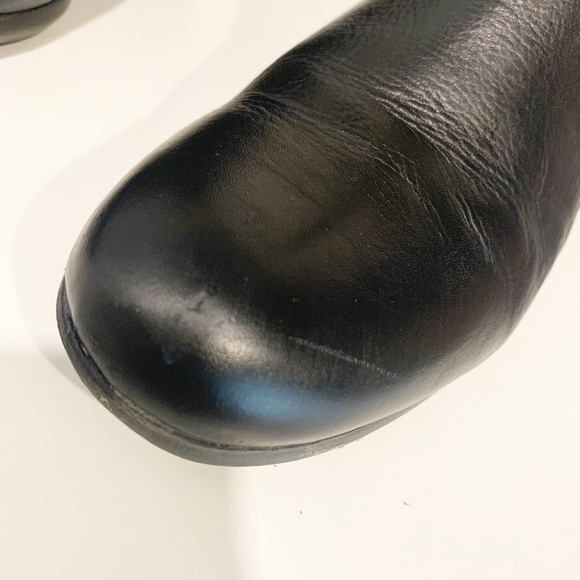 The FLEXX Black Leather & Suede Heeled Booties - Picture 10 of 13